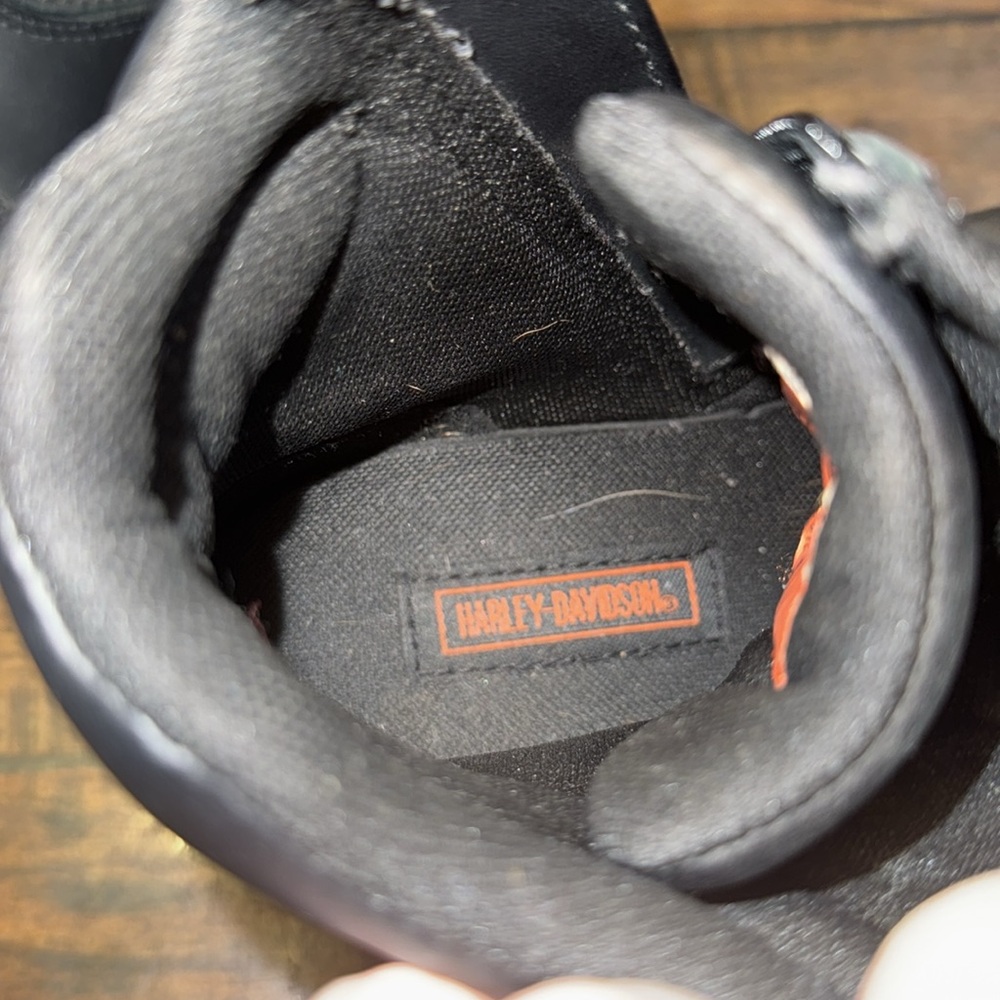 Harley-Davidson Women's 6" Maddy Boots Ankle Zip Lace Up Black Size 9 - Picture 8 of 9